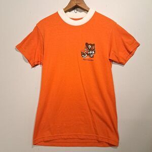 Tiger Cubs BSA Vintage T Shirt Adult Small VTG Orange S